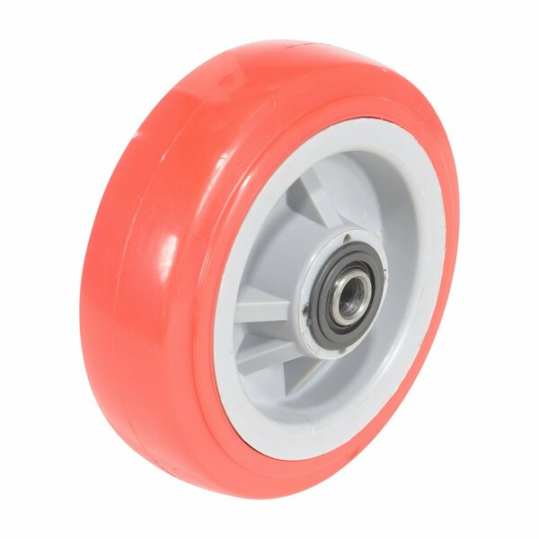 Vestil Polypropylene Wheel 6x2 Red/White WHL-PP-6X2